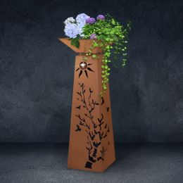 RSC124_2+SC11 aus 1,5 mm Corten Stahl Baum über alle Seiten