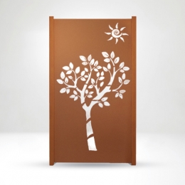 SWG005 Design Sichtschutzwand incl. Pfosten 